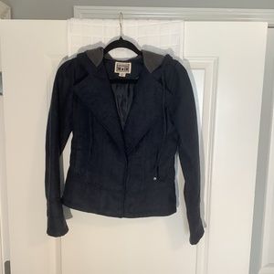 Converse One Star Ladies Button Down Jacket Navy Blue Size XS